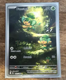 Pokemon TCG Pansage Illustration Rare Holo Black Bolt English Card 089/086 - Image 1