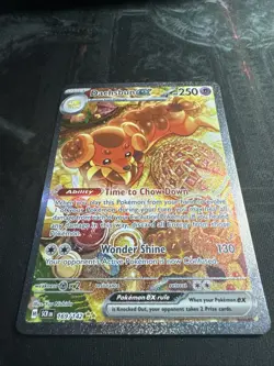 Pokemon TCG Stellar Crown Dachsbun EX SIR Holo Card 169/142 Near Mint - Image 1