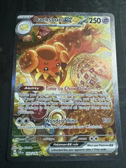 Pokemon TCG Stellar Crown Dachsbun EX SIR Holo Card 169/142 Near Mint - Image 2