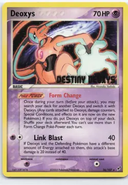 Pokemon - Deoxys (Normal Forme) - 16/107 (Movie Promo) - Miscellaneous Cards & P - Image 1