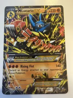 Pokemon TCG M Lucario EX 55a/111 Furious Fists Holo Full Art Ultra Rare Card - Image 1