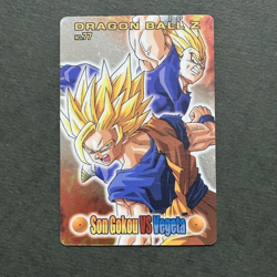 S3089 Majin Vegeta vs Goku Holo Japanese Dragon Ball Gumica Vintage Card 2004 - Image 1
