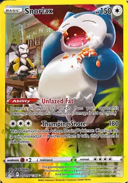 Snorlax - Lost Origin Trainer Gallery TG10/TG30 Holo Pokemon Card NM - Image 1