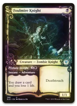 Foulmire Knight (Showcase) #286 (Foil) (NM) Throne of Eldraine ELD Magic MTG - Image 1