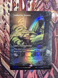 MTG Undercity Sewers - Borderless, NM English Teenage Mutant Ninja Turtles Foil - Image 1