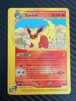 Pokemon TCG Flareon Skyridge 8/144 Regular Rare DMG - Image 1