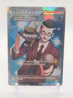 POKEMON - BATTLE REPORTER (109 FULL ART) 109/111 XY-FURIOUS FISTS HOLO - Image 1