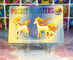 Pokemon HOLO Vintage Pocket Monsters Prism Sticker 1998 Rare Nintendo Charizard - Image 4