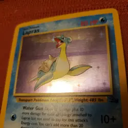 Pokemon TCG Lapras Fossil 10/62 Holo 1999-2000 Wizards Base Set Copyright... - Image 2