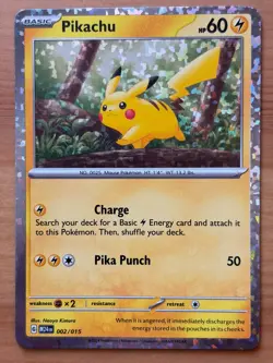Pikachu 002/015 Holo LP - McDonald's Dragon Discovery 2024 - Pokemon TCG - Image 1