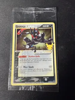 Pokemon TCG Greninja Gold Star SWSH144 Celebration Promo Sealed - Image 1