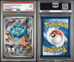 2024 POKEMON SCR EN-STELLAR CROWN #148 SQUIRTLE ILLUSTRATION RARE PSA 9 - Image 3
