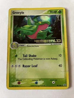 28/106 | Grovyle | EX Emerald (Stamped, Reverse Holo) | Pokemon | MP - Image 1