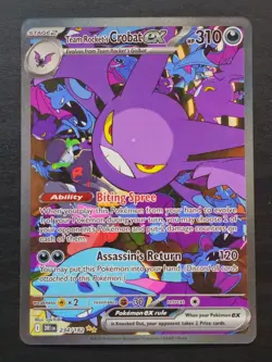 Team Rocket's Crobat ex 234/182 - Pokemon Destined Rivals Special Illustration - Image 1