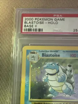 2000 Pokemon BLASTOISE Holo #2 old cert PSA 5 EX - Base Set 2 SWIRL! - Image 3