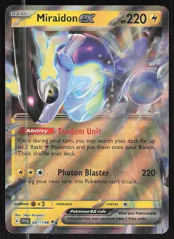 Pokemon TCG SV01: Scarlet & Violet Base Set #081/198 Miraidon EX NM - Image 1