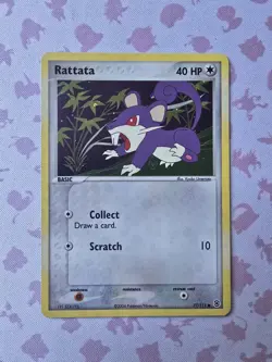 Pokemon TCG Rattata Reverse Holo EX Firered & Leafgreen 77/112 LP - Image 1