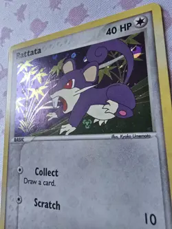 Pokemon TCG Rattata Reverse Holo EX Firered & Leafgreen 77/112 LP - Image 2