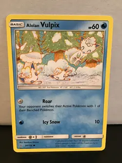 Alolan Vulpix 30/156 Common Pokemon Ultra Prism - Image 1