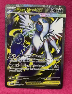 ⭐Mega Absol ex 161/132 ⭐Mega Evolution Full Art Holo Pokemon TCG - Image 1