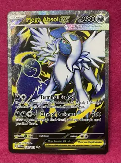 ⭐Mega Absol ex 161/132 ⭐Mega Evolution Full Art Holo Pokemon TCG - Image 2