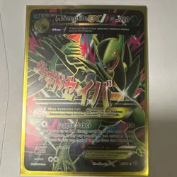 Pokemon M Sceptile EX 85/98 Mega Ultra Rare Full Art Holo XY Ancient Origins - Image 1