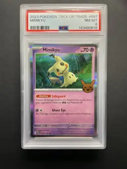 Mimikyu 097 PSA 8 2023 Pokemon Trick Or Trade EN - Image 1