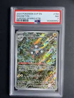 Magneton 159 PSA 7 2024 Pokemon Surging Sparks ETB SVP EN - Image 1