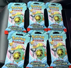 Pokemon Scarlet & Violet Journey Together Booster Pack SEALED NEW Lot of 6 - Image 1