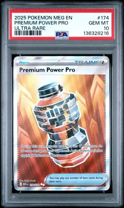 2025 POKEMON MEG EN-MEGA EVOLUTION ULTRA RARE #174 PREMIUM POWER PRO PSA 10 - Image 1