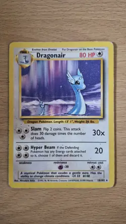 Pokemon TCG Base Set Dragonair Rare 18/102 - Image 1