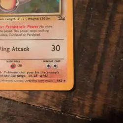 Pokemon TCG Aerodactyl Fossil 1 Holo Unlimited Holo Rare - Image 2
