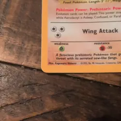 Pokemon TCG Aerodactyl Fossil 1 Holo Unlimited Holo Rare - Image 3