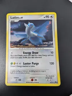 Pokemon TCG Latios 4/17 SWIRL Holo Rare Pop Series 7 - Image 4