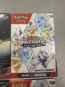 4x Lot Sam’s Club Pokemon Prismatic Evolutions Surprise Box Booster Bundle READ - Image 2