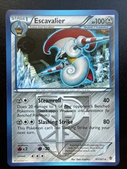 FREE SHIPPING Escavalier 61/101 - Rare Black & White 10: Plasma Blast Pokemon - Image 1