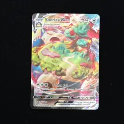Pokemon TCG Snorlax VMAX Sword & Shield Base Set 142/202 Full Art - Image 1