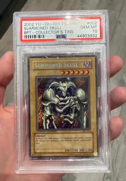2002 YU-GI-OH! PROMO BPT-COLLECTOR'S TINS #002 SUMMONED SKULL PSA 10 Limited ED - Image 1