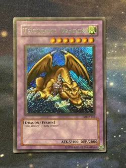 Thousand Dragon MRD-143 REVERSE FOIL ERROR Secret Rare YuGiOh Yu-Gi-Oh LP - Image 4