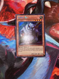Yugioh! Giant Rat LCYW-EN232 Secret Rare 1st Edition Light Play - Image 1