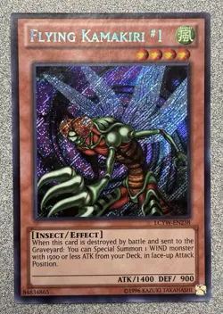 Flying Kamakiri #1 LCYW-EN238 Yugi's World Secret Rare Unlimited NM - Image 1