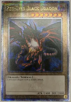 Red-Eyes Black Dragon (Quarter Century Secret Rare) LC01-EN006 LP Yugioh - Image 1