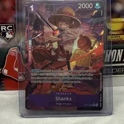 Shanks OP01-013: One Piece CCG 2000 Power Character Card - Image 1