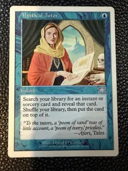 MTG Magic the Gathering Mystical Tutor Classic Sixth Edition Card Lightly Played - Image 1