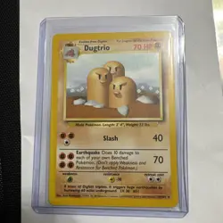 Dugtrio - 19/102 - Pokemon Base Set Unlimited Rare Card WOTC HP - Image 1