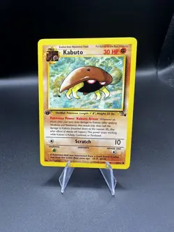 Pokemon TCG Kabuto Fossil 1st Edition Common Card 50/62 - Image 1