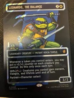 Magic: The Gathering Leonardo, the Balance Surge Foil 8-bit card - Image 1