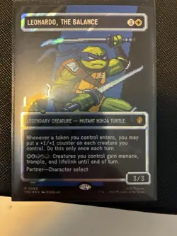 Magic: The Gathering Leonardo, the Balance Surge Foil 8-bit card - Image 3
