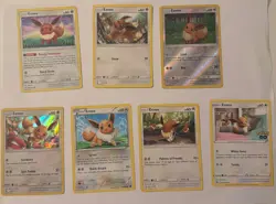 Pokemon Eevee Card Lot Of 7 - Image 1