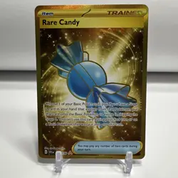 Pokemon TCG SV Base Set Rare Candy Trainer Card 256/198 Hyper Rare One Owner - Image 1
